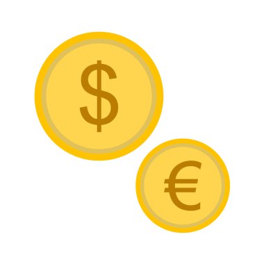 Dolar simgesi, vektör illüstrasyonu