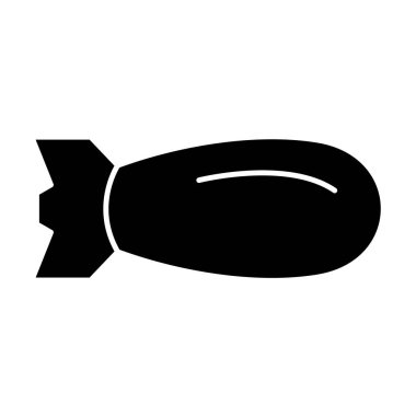 Web basit simgesi, bombanın vektör çizimi, savaş 