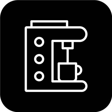 Kahve fincanı ikonu. vektör illüstrasyonu