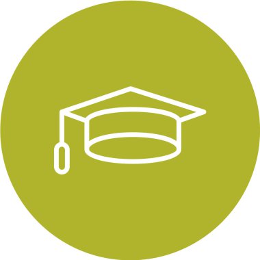 mezuniyet kapsülü vektör simgesi