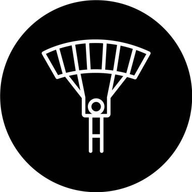 Modern siyah beyaz simgesinin vektör illüstrasyonu