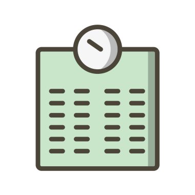 Takvim vektör illüstrasyonu, basit simge