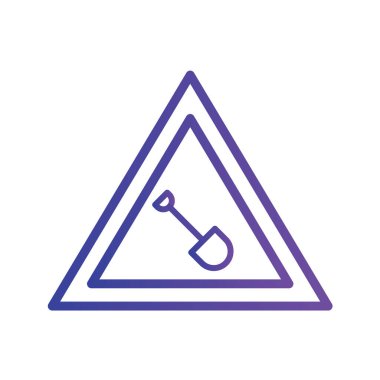 Yol simgesi, vektör illüstrasyonu