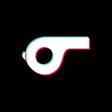 Moda Biçimli Islık Simgesi İzole Arkaplan       