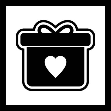 Gift Simgesi Moda Biçiminde İzole Arkaplan