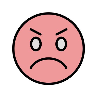 Moda Biçimli Emoji Simgesi İzole Arkaplan 