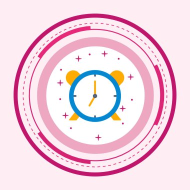  Alarm Simgesi Moda Biçiminde İzole Arkaplan      