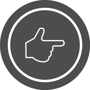 Moda Biçimli El Simgesi İzole Arkaplanı