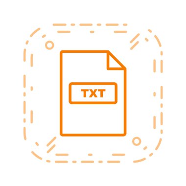 dosya biçimi simgesi, vektör illüstrasyonu