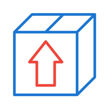 Gönderme kutusu simgesinin vektör illüstrasyonu