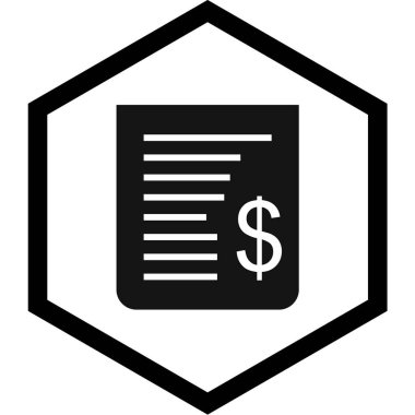 bankacılık ve finans hattı vektör simgesi.