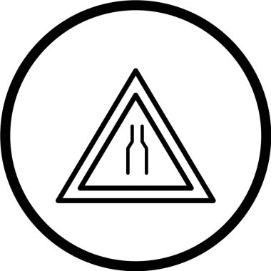 Yol simgesi, vektör illüstrasyonu