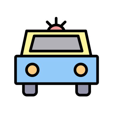 araba renkli vektör simgesi