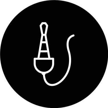 Fiş kablosu çizimi, basit simge