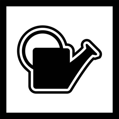 Moda Biçimli Su Kutusu Simgesi İzole Arkaplan