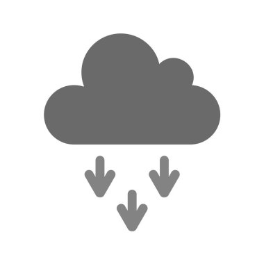 bulut simgesi, vektör illüstrasyonu