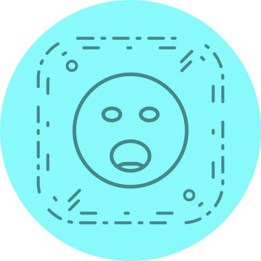 Moda Tarzı İzole Arkaplanda Emoji Simgesi Bağırılıyor          