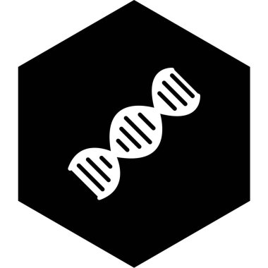 DNA ikonu, vektör illüstrasyonu. düz tasarım biçimi
