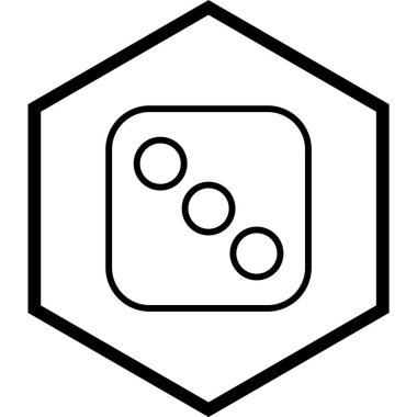 Zar Üç Simgesi Stili İzole Arkaplan