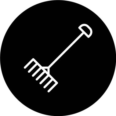 Bahçe simgesinin vektör illüstrasyonu