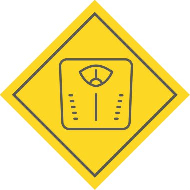 Moda Biçimli Ayrı Arkaplanda Ağırlık Makinesi Simgesi