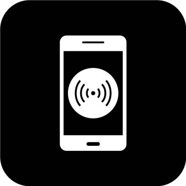 Modern b 'nin vektör illüstrasyonu simge telefonundan yoksun