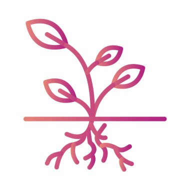 bitki ağ ikonu vektör illüstrasyonu 