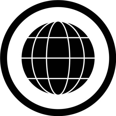 Küresel simge vektör illüstrasyonu