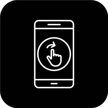 Modern telefon simgesinin vektör illüstrasyonu 