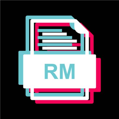 dosya biçimi simgesi, vektör illüstrasyonu