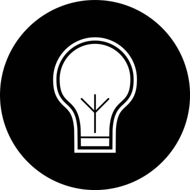 Moda Biçimli Ampul Simgesi İzole Arkaplan