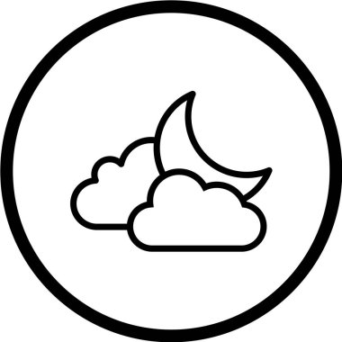 bulut simgesi, vektör illüstrasyonu