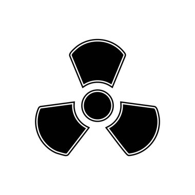 Moda Biçimli Radyasyon Simgesi İzole Arkaplan      
