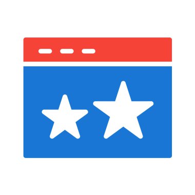 Web sayfası simgesi, vektör illüstrasyonu