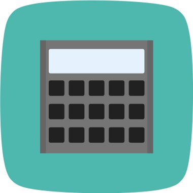 hesap makinesi simgesi tasarımı, vektör illüstrasyonu