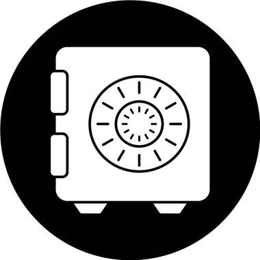 Güvenli ikon. vektör illüstrasyonu