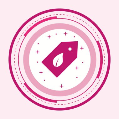 Eko Etiket Simgesi Moda Biçiminde İzole Arkaplan