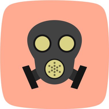 Radyasyon vektör illüstrasyonu, basit simge