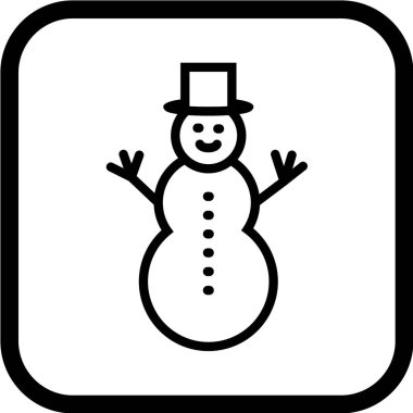 Kardan Adam simgesi vektör çizimi