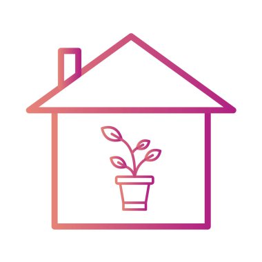 ev web simge vektör çizim 