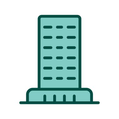 Moda Biçimli Ofis Simgesi İzole Arkaplan