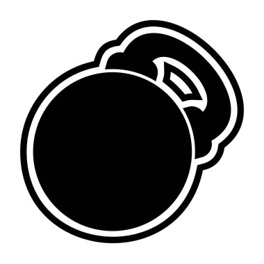 Kettlebell Simgesi Moda Biçiminde İzole Arkaplan