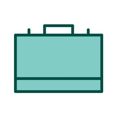 Evrak çantası ikonu. vektör illüstrasyonu