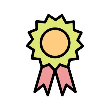 ödül kurdele ikonu vektör illüstrasyon grafik tasarımı