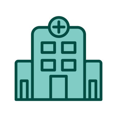 Hastane Simgesi Moda Biçiminde İzole Arkaplan