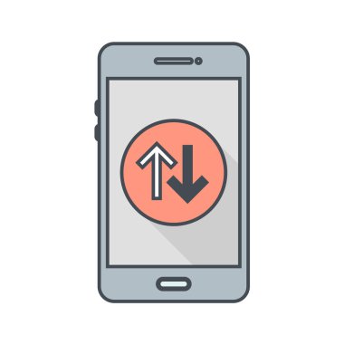 Mobil Uygulamalar konsept vektör çizimi beyaz arkaplan üzerinde 