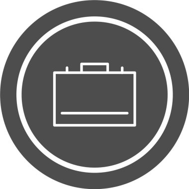 Evrak çantası ikonu, vektör illüstrasyonu. düz tasarım biçimi