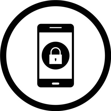 Modern telefon simgesinin vektör illüstrasyonu 