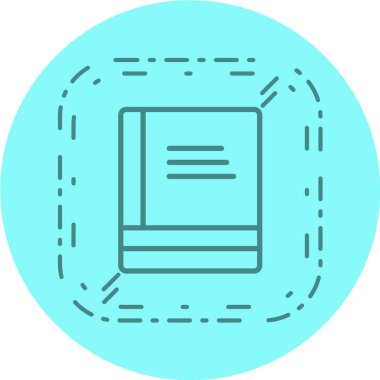 Bir çizgi simgesinin vektör illüstrasyonu