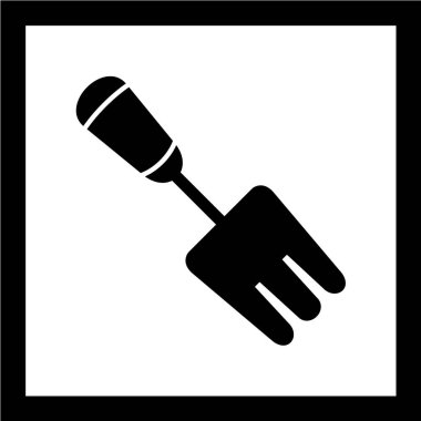 Kürek simgesinin vektör illüstrasyonu